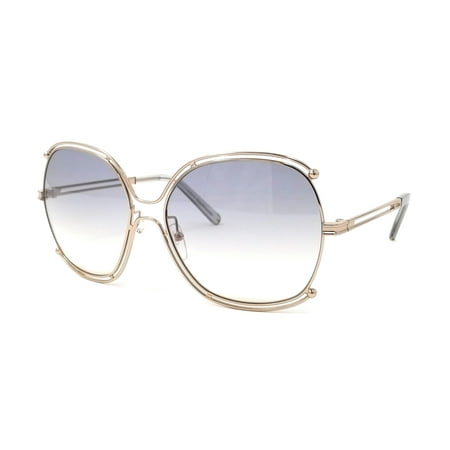 CHLOE Sunglasses CE129S 734 Gold Rectangular Female 59x16x140