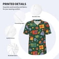 thumbnail image 3 of Lsque Christmas Gift Pattern Mens Polo Golf Shirts Funny Graphics Shorts Sleeve Button Shirts Baseball T-shirt-Medium, 3 of 7