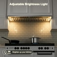 thumbnail image 4 of BRANO 30 Inch Range Hood Insert,900 CFM Smart Voice/Gesture/Touch Control,with 4 Speed Exhaust Fan, 4 of 8
