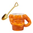 thumbnail image 3 of Tazas divertidas del músculo con asa Tazas de café grandes Taza de esmaltadas para regalo de cumpleaños Amante de los , Taza y cuchara de punta perfecl Taza de café, 3 of 8