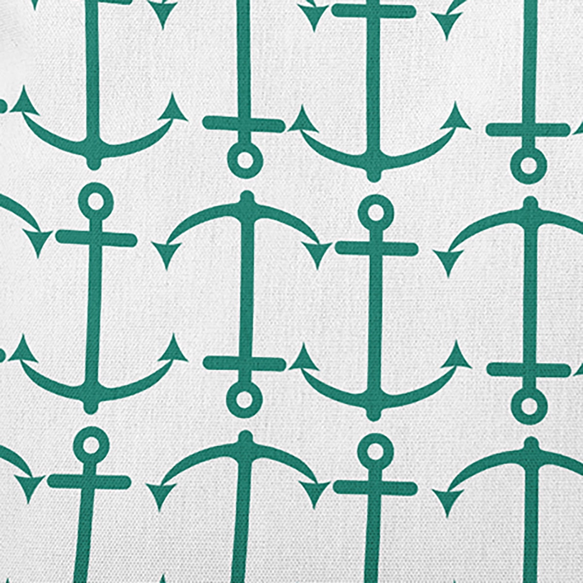 Simply Daisy 18-inch Square Anchor Pattern Polyester Indoor Pillow, Kelly Green Qty 1