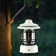 thumbnail image 5 of Xecvkr Outdoor Camping Light COB Retro Horse Lantern Portable Waterproof Rechargeable 1200mAh Battery Multi-Function Tent Chandelier Night Emergency 1 Pack White, 5 of 9