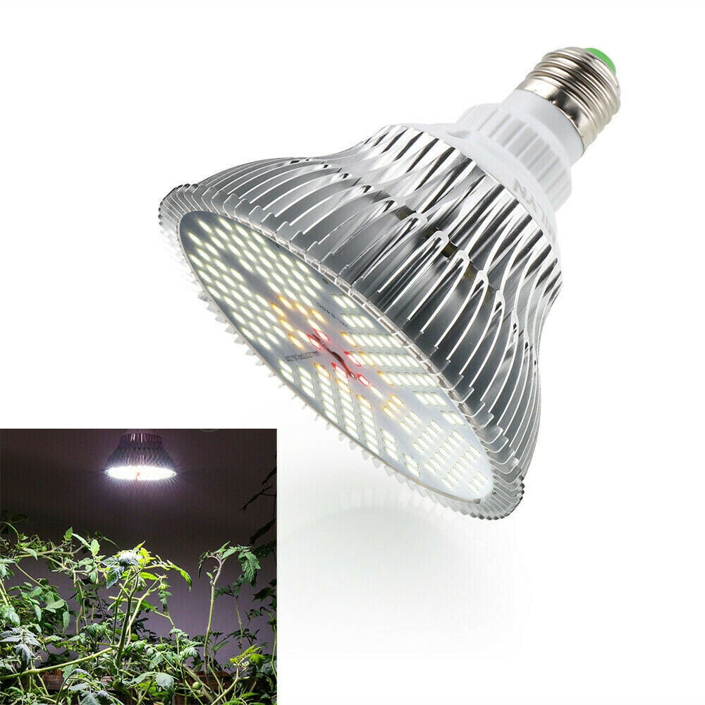 Meterk 120W LED Grow Light Lamp E27 Grow Lamp Full Spectrum White Plants Veg