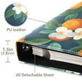 thumbnail image 3 of FORMRS 3 Ring Photo Album 4"x6" Self Adhesive Large Capacity PU Leather Cover, Orange Fruit, 3 of 8