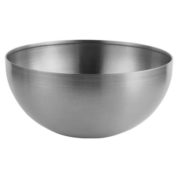 Bearachild Juego de ensaladeras versátil, fácil de limpiar, ensaladera de acero inoxidable, ensaladeras de acero inoxidable Mostrada plata 25cm