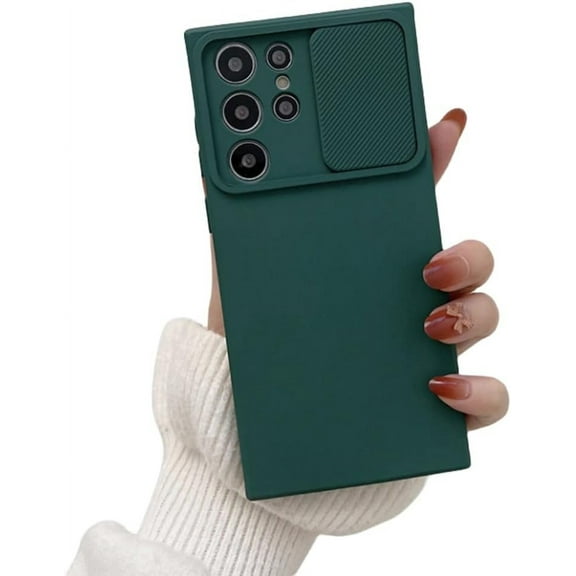 Creative Push Window Solid Colour Phone Case, Full Lens Protection, Drop Proof, for Samsung Galaxy A53 A33 A73 A22 A31 A32 A51 A52 A71 A23 A13 A72 A54 Phone Case (Green,A72)