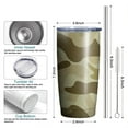 thumbnail image 6 of Camouflage 20oz Coffee Tavel Tumblers, Stainless Steel Mobile Tumbler, Vacuum Insulated Coffee Mug with Lid, Spill-Proof Travel Cup for Hot & Cold Drinks, 6 of 6