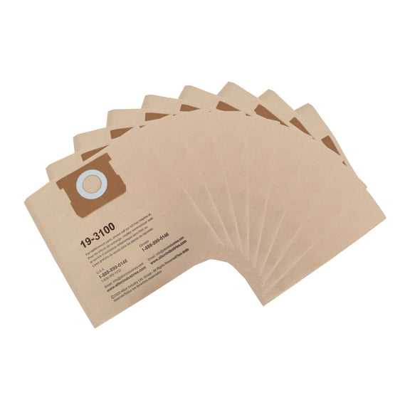 Stanley 5-8 Gallon Disposable Filter Bag for Wet/Dry Vacuums- 3 Packs (TTL 9 Bags)
