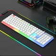 thumbnail image 4 of LED Mechanical Keyboard Hot Swappable Gaming Keyboard Corded Keyboards 104 Keys for Computer Laptop, 4 of 11