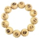 thumbnail image 1 of Pulsera tallada con cuentas de Thuja Sutchuenensis de 20 mm para hombre, 1 of 1