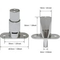 thumbnail image 3 of czcpp-Push Plunger Lock 19mm x 32mm Cylinder Head Chrome Plated Zinc Alloy Keyed Different 2 Pack, 3 of 4