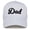 Dad - White, variant on Cotton Front Trucker Hat for Men Vintage Embroidered Snapback, Men's Adjustable Mesh Back Baseball Cap - Dad - White