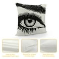 thumbnail image 4 of YINGXI  Throw Pillow Cover Black Eyelash Beautiful Woman Eye White Brow Eyebrow Decorative Pillow Cushion Cover Pillowcase Square Pillow Case 12x12in, 4 of 5