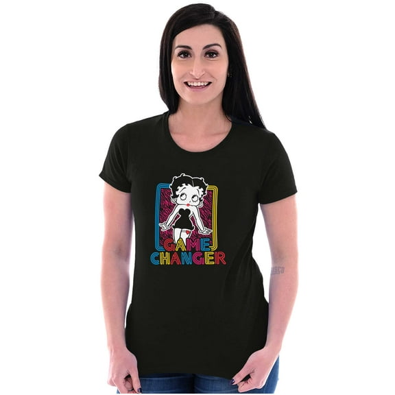Betty Boop Game Changer Cutie Cute Women's T Shirt Ladies Tee Brisco Brands S