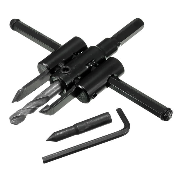 Taladradora Aparato Bricolaje Ajustable Rosquilla Con Kit De Brocas Tipo 145mm/225mm/325mm Negro