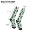 thumbnail image 5 of Fotbe Flamingo print Women's Men's Novelty Crew Socks Cotton Socks Knee High Socks for Walking,Running,Nurses,Pregnancy, 5 of 9