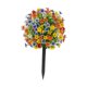 thumbnail image 4 of Estaca de jardín de flores violetas artificiales Flor violeta realista Foto multiusos Naranja azul amarilla, 4 of 8