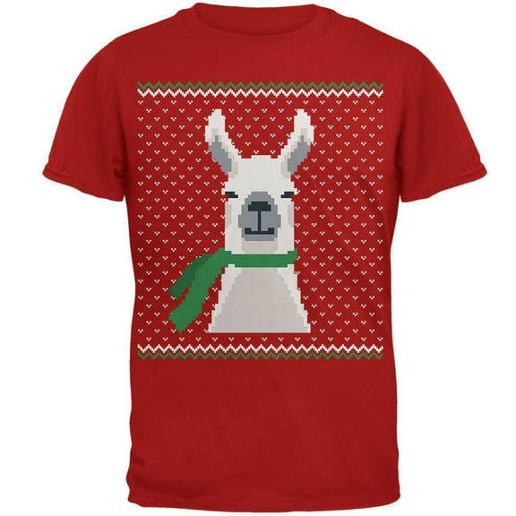 Big Llama Green Mens Soft T Shirt