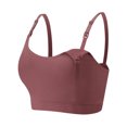 thumbnail image 4 of Maternity Bra, Nursing Underwear, Seamless Bra, Ribbed Wireless Breastfeeding Top with Adjustable Straps for Pregnant Women Daily Wear, 4 of 5