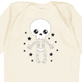 thumbnail image 4 of Inktastic Happy Halloween Spooky Skeleton and Stars Boys or Girls Long Sleeve Baby Bodysuit, 4 of 5