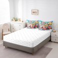 thumbnail image 4 of Cartoon Vehicle Bed in a Bag Twin 7 Pieces - Twin Size Comforter Set,Racing Car Bedding Sets Kids Extreme Sports Bed Set with Comforter,Sheets,Pillowcases & Shams, 4 of 5