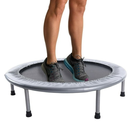 38 Inch Mini Exercise Trampoline for Adults or Kids Indoor Fitness Rebounder Trampoline with Safety Pad Max. Load