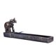 thumbnail image 1 of Tablero De Incienso Lineal Quemador De Varilla De Incienso Resina Retro Creativa Asiento De Incienso Elefante Dios Sándalo Palo De Madera De Agar Titular De Incienso Adorno Para El Hogar Inevent HA020417-00, 1 of 7