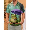 thumbnail image 2 of Men's Fashion Lapel Pattern Shirt, 2 of 6