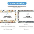 thumbnail image 4 of Watercolor Wildflower Pattern License Plate Frames for Women Men Car Plate Holder Cover Metal Tag Aluminum Car Accessories Front Rear Plate Decor, 4 of 6
