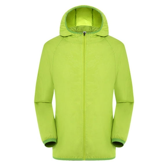 AZZAKVG Men'S Women Casual Jackets Windproof Ultra-Light Rainproof Windbreaker Top