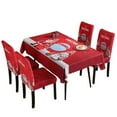 thumbnail image 1 of Seyurigaoka Christmas Chair Covers/ Tablecloths Waterproof Dinning Room Chair Table Protector for Kitchen Holiday Decor, 1 of 6