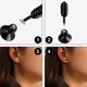 thumbnail image 4 of 1 par de pendientes de tuerca de tornillo de acero inoxidable punk para mujer, joyería negra oso de fresa Hogar, 4 of 5