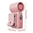 thumbnail image 3 of Mini ventilador portátil manos libres con clip, recargable, para escritorio, con pantalla LED | Clip giratorio de 360° y cabezal inclinable de 180°, 3 of 7