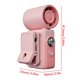 thumbnail image 3 of Portable Mini Fan Hands-Free Turbos Personals Handheld Fans Rechargeable W 4 Wind LED Display Pocket Size Summer Coolings For Travels, 3 of 7