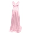 thumbnail image 2 of Vedolay Maternity Dress For Women Women's Casual Loose Long Pockets Print Floral Pleated Dress Sleeveless Maxi Dresses for Women,D-Pink S, 2 of 4