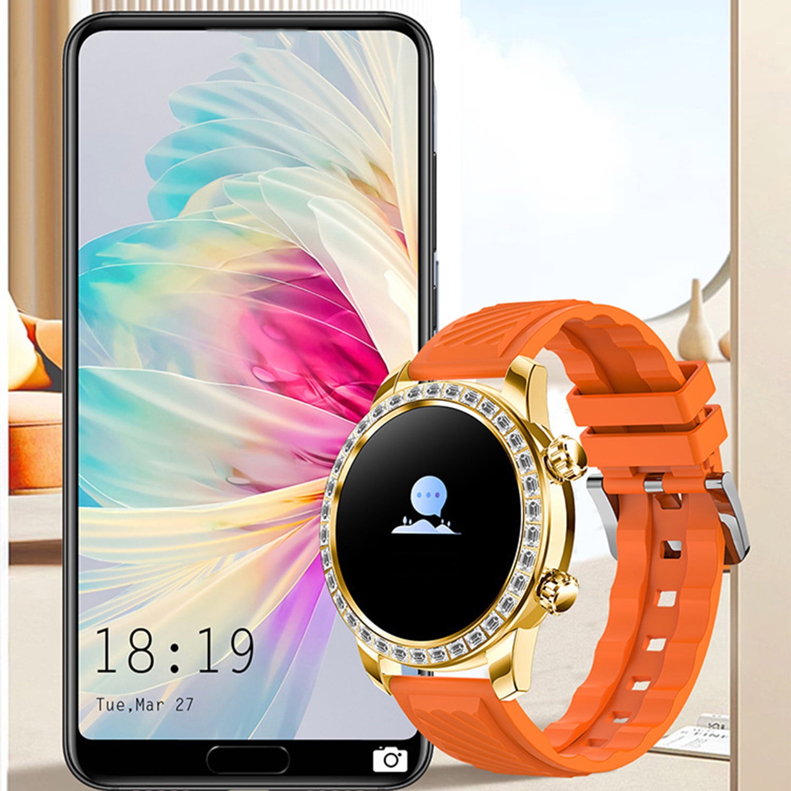 Mrzvby Gifts for Women Clearance!High Precision Smartwatch With Two Watch Bands Bluetooth HD Call Intelligent Voice Control Long Battery Life And IP68 Water Proofing 1.52inch Smart Sports Watch