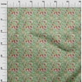 thumbnail image 3 of oneOone Polyester Spandex Sea Green Fabric Abstract Floral Sewing Craft Projects Fabric Prints By Yard 56 Inch Wide, 3 of 4
