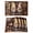 Yellow Mocha Brown Dark Brown, variant on Farmhouse Coffee Time Placemats Set of 8, Vintage Gnomes DessertsBeige Burlap Placemats for Dining Table, Place Mats for Kitchen Tabletop, Waterproof Wipeable Dining Table Mats Set