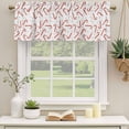 thumbnail image 2 of 2 Pack Merry Christmas Valances for Windows Bedroom Living Room Window Treatments, Candy Cane Cartoon Xmas Holiday Rod Pocket Valance Drapes Short Kitchen Curtains Over Sink 54"x18", 2 of 8