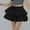 Black, variant on Dpytoraw Women's High Waisted A Line Pleated Solid Color Puff Cake Skirt Skirt Women’s Button Down Denim Skirt Black