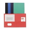Sparco, SPR71434, Simulated Leather Double Pocket Folders, 25 / Box, Assorted