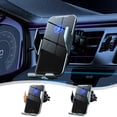 thumbnail image 1 of Soporte de cargador inalámbrico rápido de 15W • Abrazadera auto-detecible • Giro de 360° • Clip de ventilación • Aleación de aluminio • 10W Salida máxima • Azul o gris, 1 of 7
