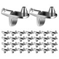 thumbnail image 1 of 30pcs Shelf Supports Metal Shelf Holders Shelf Bracket Pegs for Bookcase Shelf Cabinet Furniture, 1 of 4