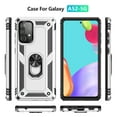 thumbnail image 2 of TechCircle Samsung A52 5G Case, Ring Holder Kickstand Magnetic Hybrid Rugged Shockproof Cover, Silver, 2 of 7