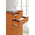 Hodedah 7 Drawer Dresser with Two Locks, Cherry