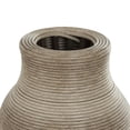 thumbnail image 4 of DecMode 40" Handmade Ribbed Brown Seagrass Vase with Coiled Seagrass Base, 4 of 9