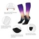thumbnail image 3 of Fotbe Northern Lights Calcetas Divertidas Estampadas para Hombre y Mujer, Calcetas de Algodón hasta la Rodilla para Caminar, Correr, Enfermería y Embarazo, 3 of 6