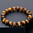 thumbnail image 4 of EOEMY Tiger Eye Bracelet For Men Women Handmade Natural Stone Tiger Eye Beads Bracelet-Red Agate(8mm), 4 of 9