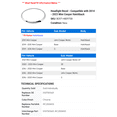 thumbnail image 2 of Headlight Bezel - Compatible with 2014 - 2023 Mini Cooper Hatchback 2015 2016 2017 2018 2019 2020 2021 2022, 2 of 2