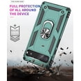 thumbnail image 5 of for Google Pixel 6a case Heavy Duty Rugged Full Body Scratch Proof Shockproof Screen Camera Protection Built-in 360 Ring Kickstand Military Hard Back Phone Cover for Men Women Green, 5 of 14